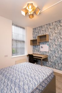 Bedroom D – 14 Leazes Terrace, Flat 3, Newcastle upon Tyne, NE1 4LY