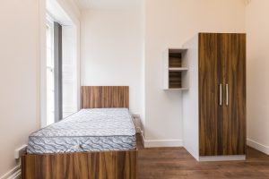 Bedroom A – 26 Leazes Terrace, Flat 2, Newcastle upon Tyne, NE1 4LY
