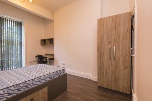 Bedroom A – 27 Leazes Terrace, Flat 1, Newcastle upon Tyne, NE1 4LY
