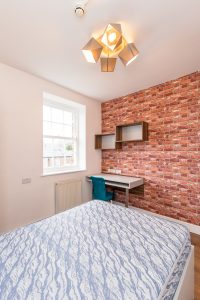 Bedroom H – 14 Leazes Terrace, Flat 5, Newcastle upon Tyne, NE1 4LY