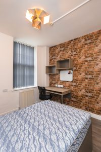 Bedroom B – 14 Leazes Terrace, Flat 4, Newcastle upon Tyne, NE1 4LY